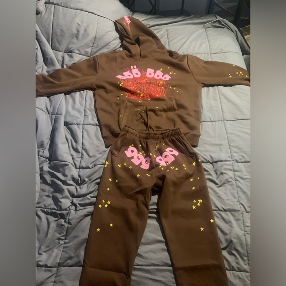 Sp5der Other - Spider Worldwide YoungThug Brown Sp5der 555 Angel Numbers Men’s size Large